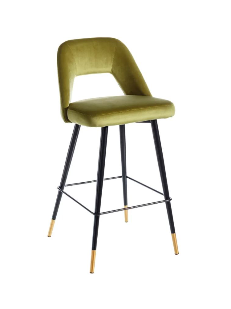 Taburete terciopelo IRINA azul 75cms Taburete terciopelo IRINA azul 75cms