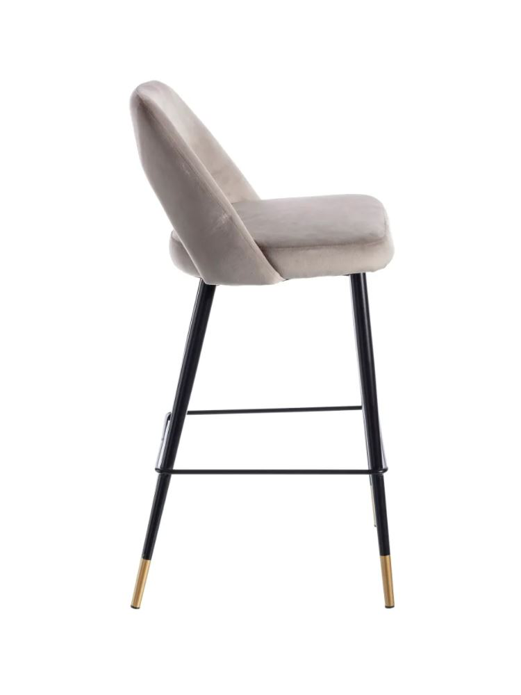 Taburete terciopelo IRINA verde 75cms