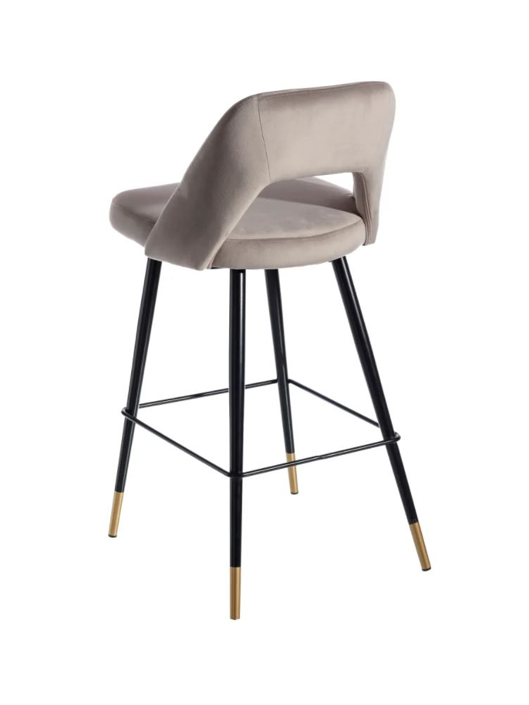 Taburete terciopelo IRINA verde 75cms