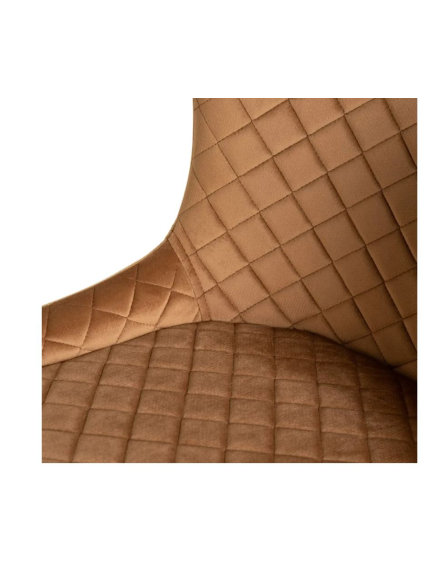 Taburete terciopelo EDITH  topo 75 cms