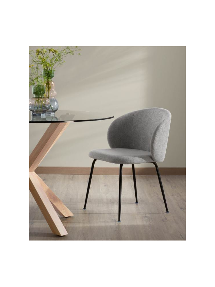 Silla CARYN gris claro