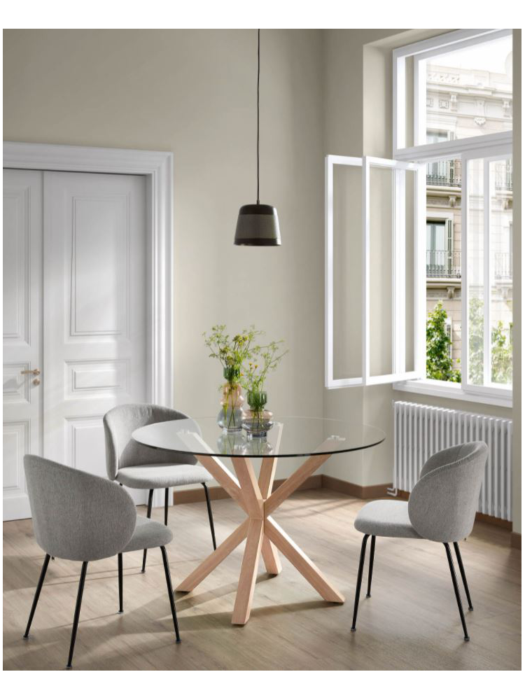 Silla CARYN gris claro