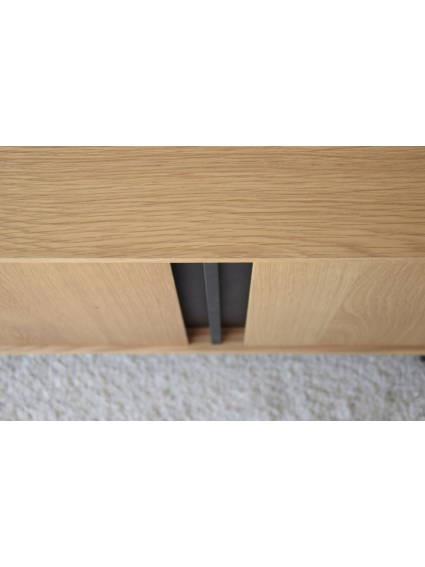 Mueble TV  CAPRICE 200x45x50.5 cms natural negro