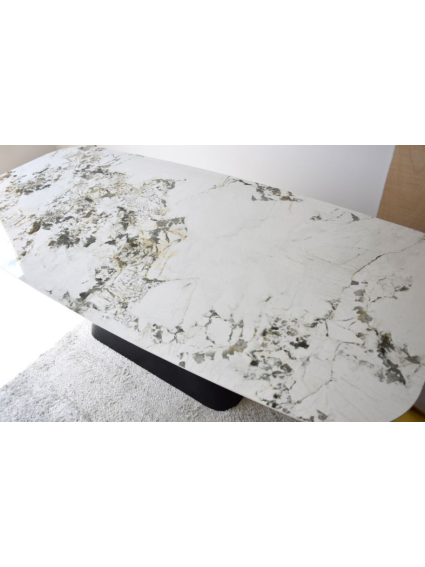 Mesa comedor PIERRE 230x110x75 cms piedra y fresno