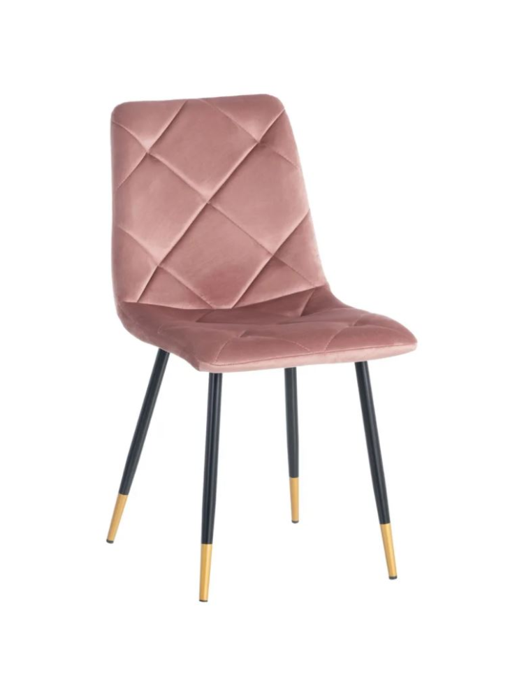 Silla SILVINA terciopelo azul