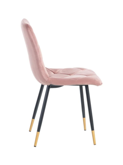 Silla SILVINA terciopelo azul
