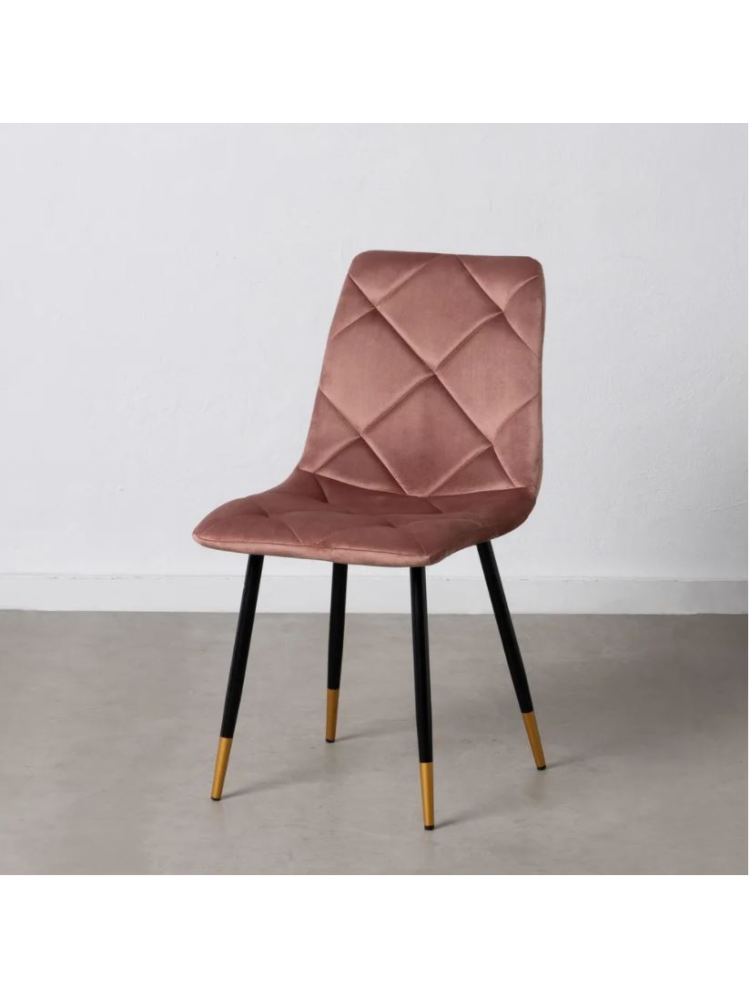 Silla SILVINA terciopelo azul