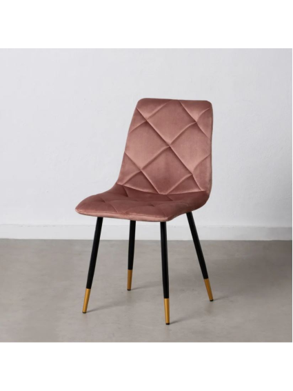 Silla SILVINA terciopelo azul