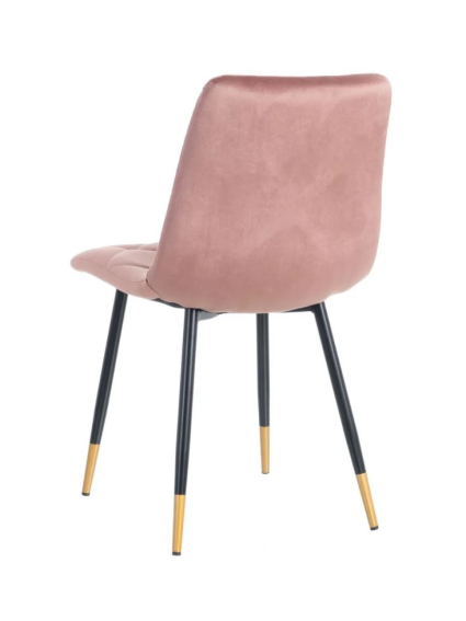 Silla SILVINA terciopelo azul