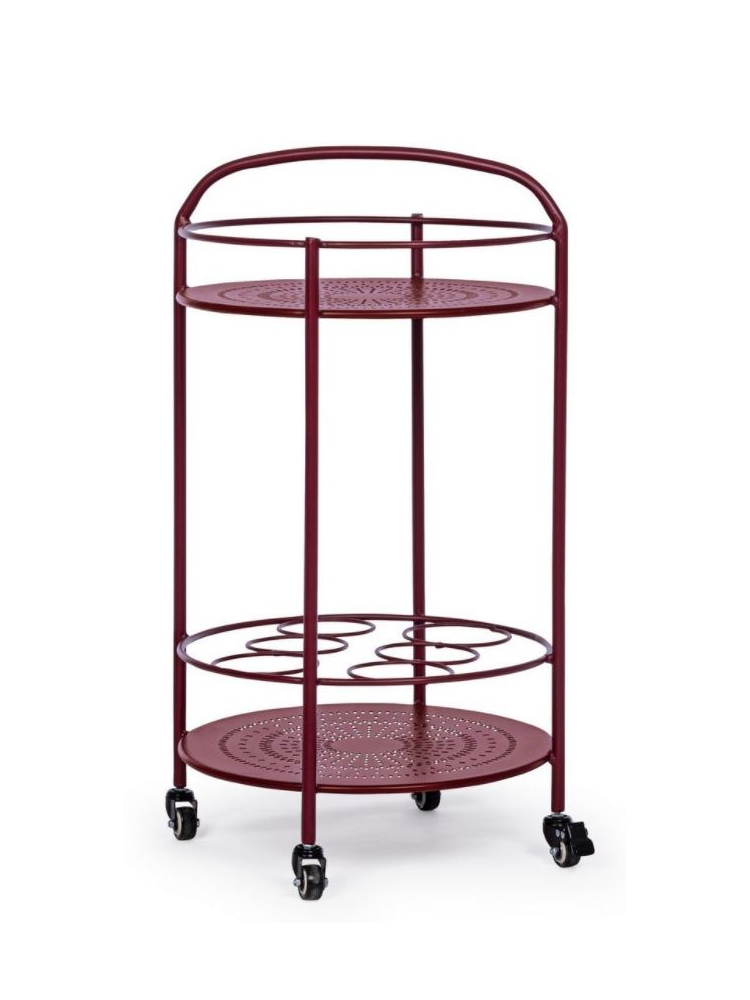 Mesa botellero BURTON burdeos 45x81 cms