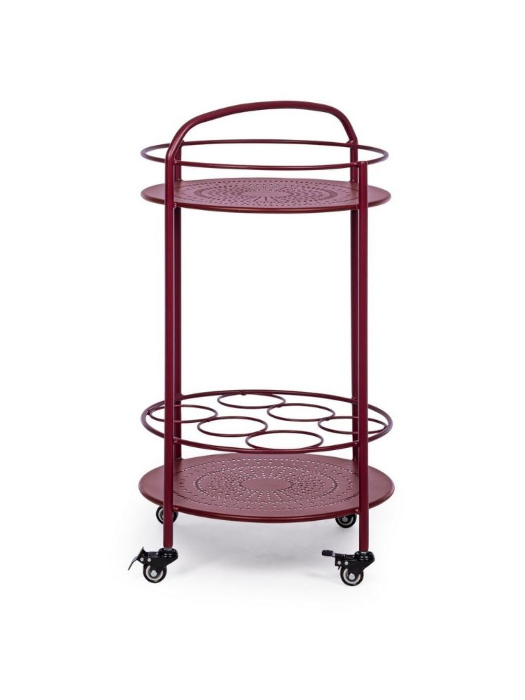 Mesa botellero BURTON burdeos 45x81 cms