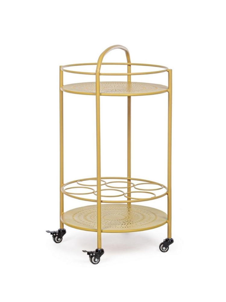 Mesa botellero BURTON ocre 45x81 cms Mesa botellero BURTON ocre 45x81 cms