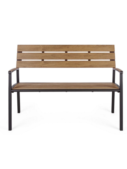 Banco ISAK antracita 123x59x86 cms