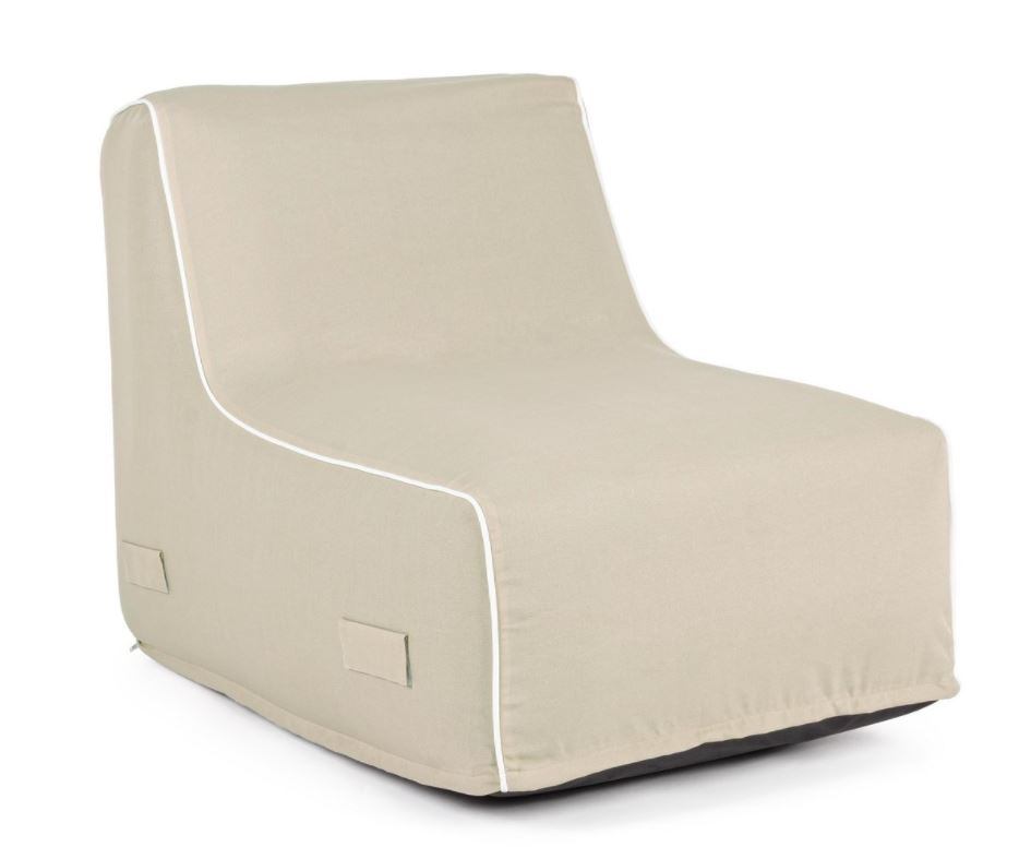 Sillón hinchable RIHANNA beige 90x60x70 cms Mobiliario