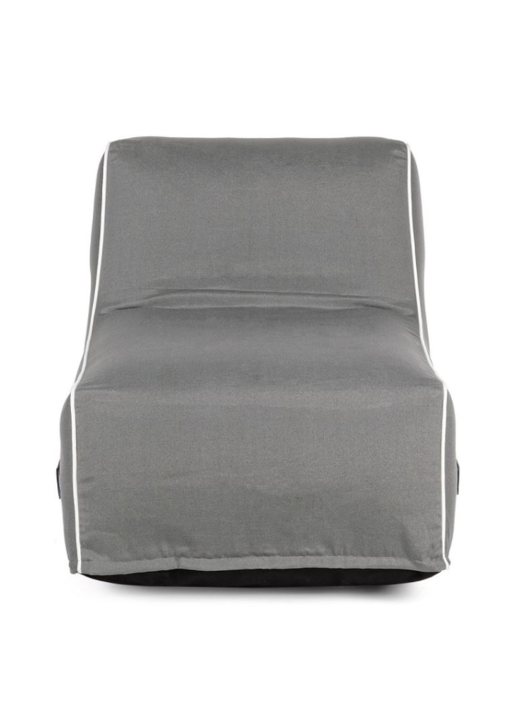 Sillón hinchable RIHANNA gris 90x60x70 cms
