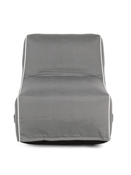 Sillón hinchable RIHANNA gris 90x60x70 cms