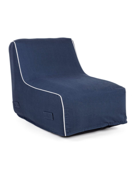 Sillón hinchable RIHANNA azul 90x60x70 cms