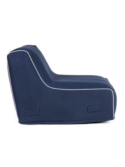 Sillón hinchable RIHANNA azul 90x60x70 cms