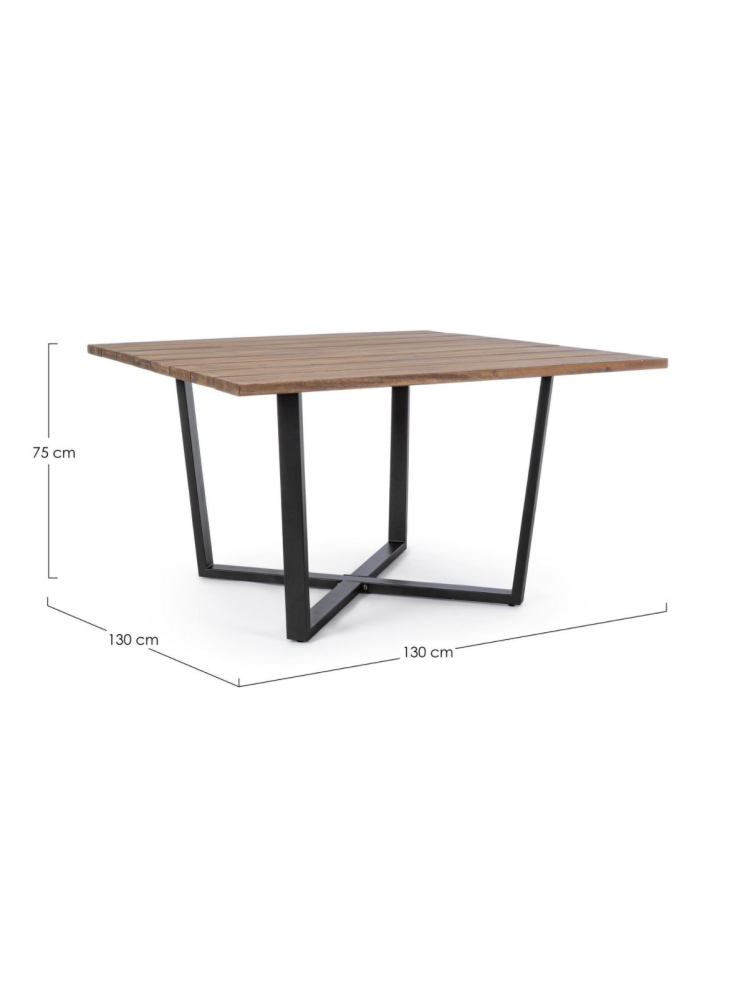 Mesa HELSINKI 130x130 cms para exterior