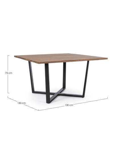 Mesa HELSINKI 130x130 cms para exterior