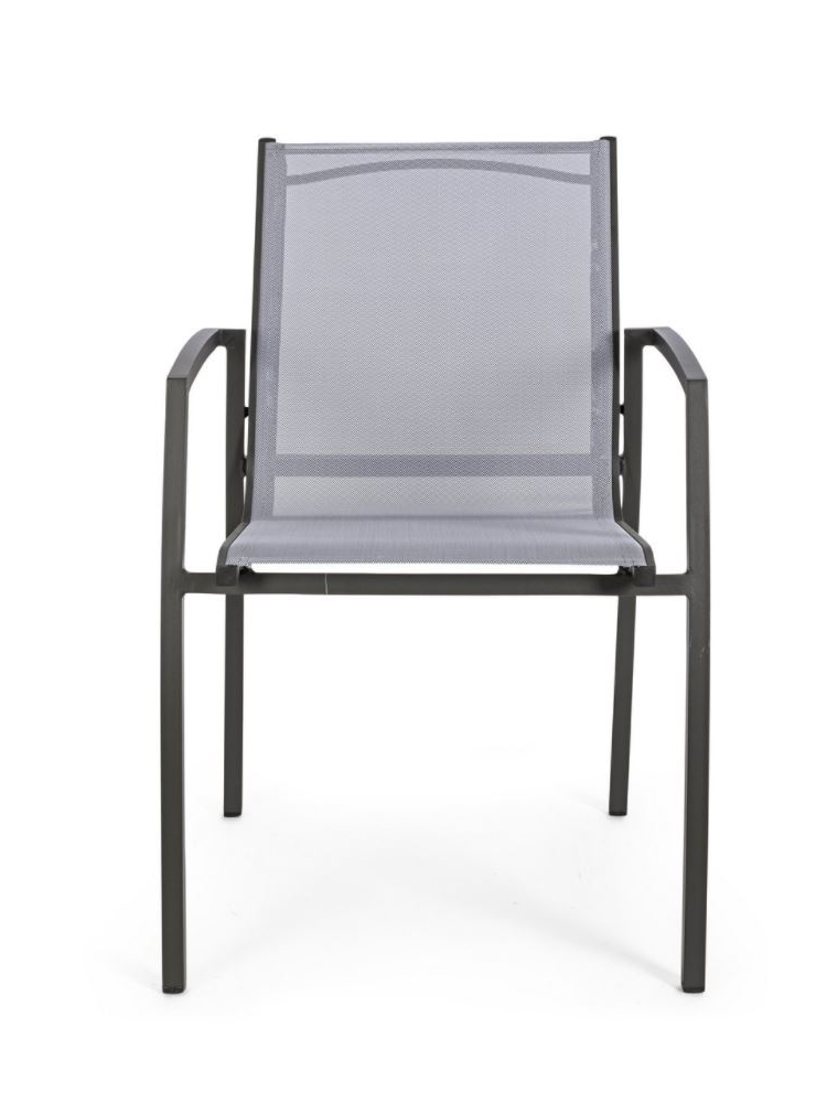 Silla HILLA antracita para exterior