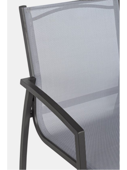 Silla HILLA antracita para exterior