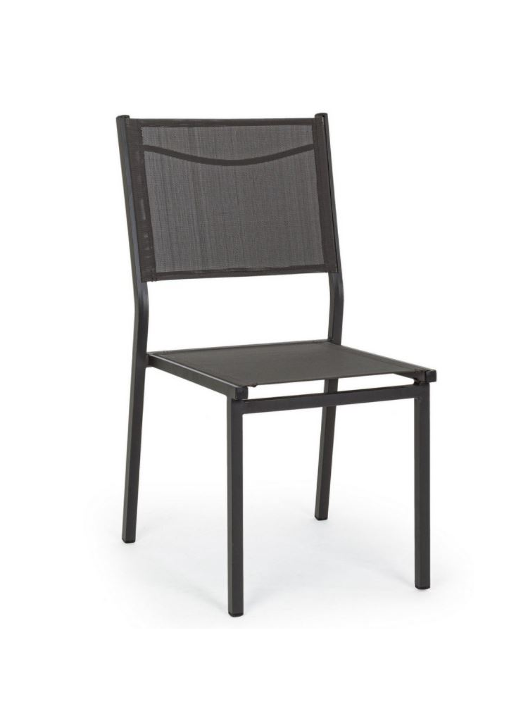 Silla HILDE antracita para exterior