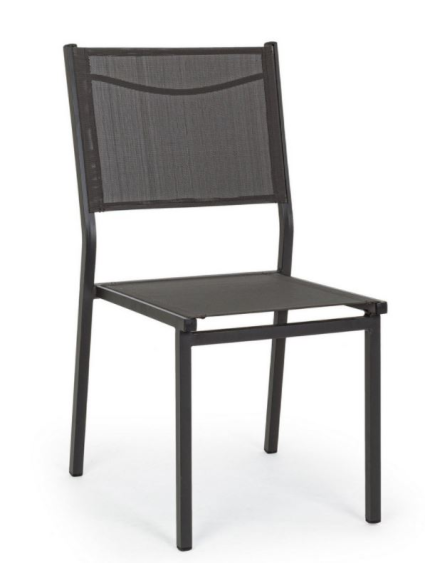 Silla HILDE antracita para exterior