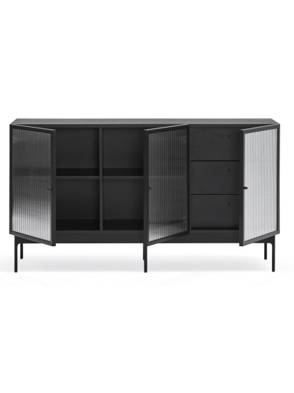 Aparador BLUR 180x45x77 cms negro