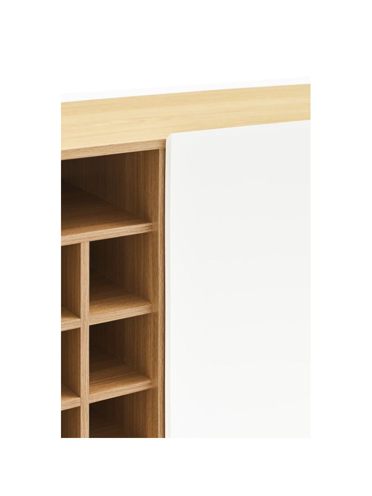Auxiliar botellero  VIDAR 95x40x120cms blanco