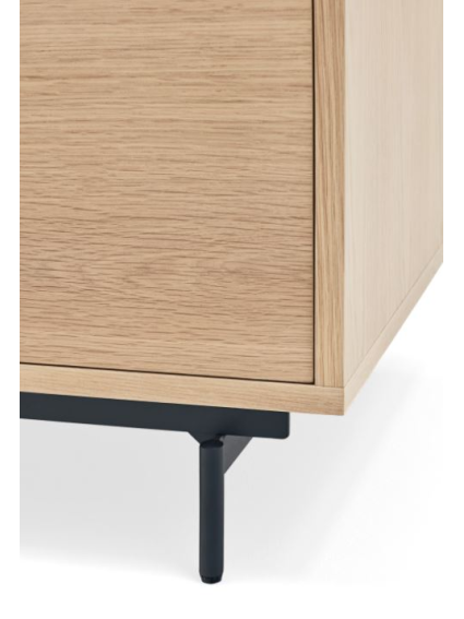 Aparador ODIN 200x45x78 cms Roble/Gris