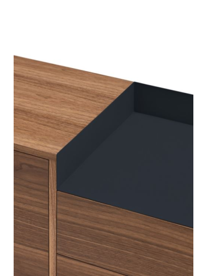 Aparador ODIN 200x45x78 cms Roble/Azul