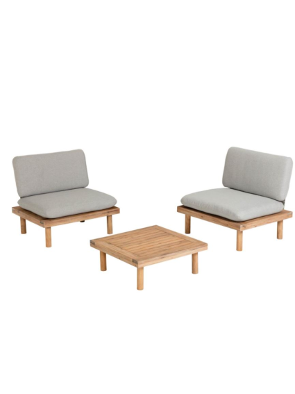 Conjunto jardín SIEGE 2 butacas+mesa