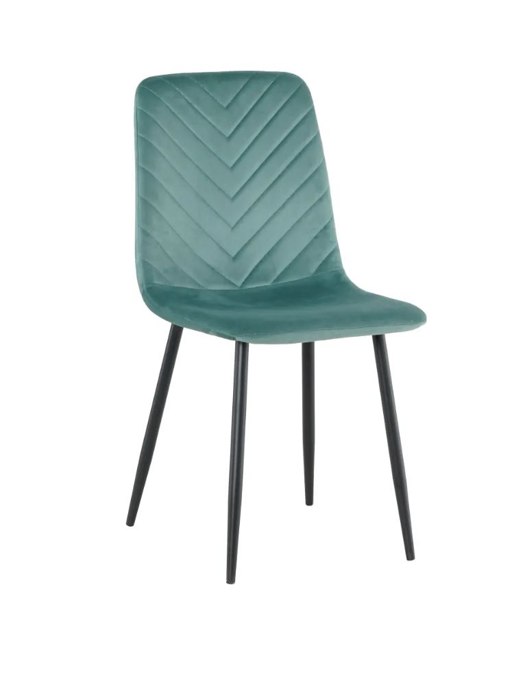 Silla BECK terciopelo aguamarina Silla BECK terciopelo aguamarina