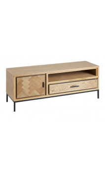 Mueble tv 140x44.5x55 cms POINTE madera de fresno