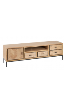 Mueble tv 180x44.5x55 cms POINTE madera de fresno