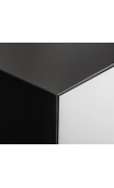 Mueble TV 200x40x65 cms CIEL cristal, hierro y madera
