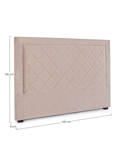 Cabecero 160x120 gris claro