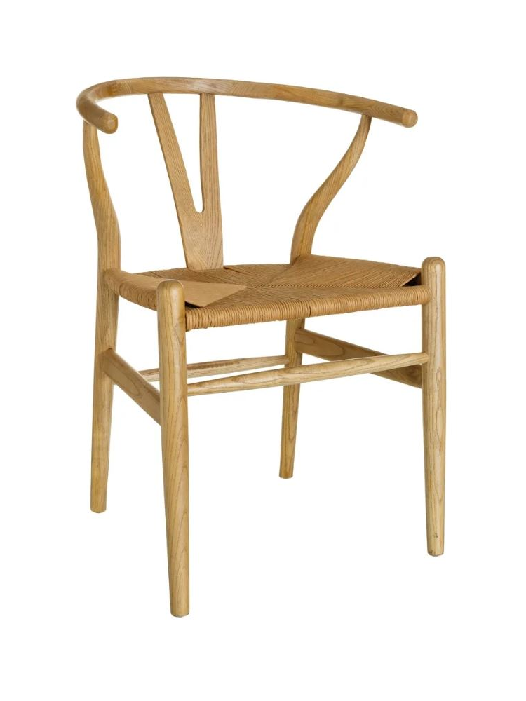 Silla 56X48X78 cms natural madera olmo