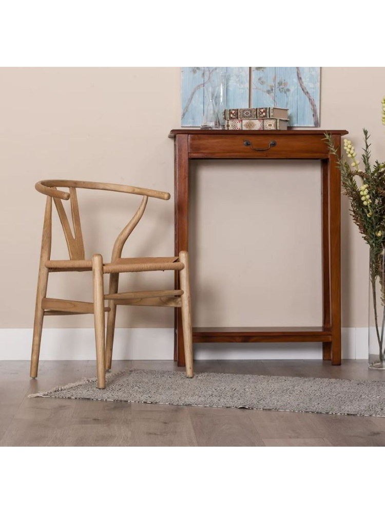 Silla 56X48X78 cms natural madera olmo