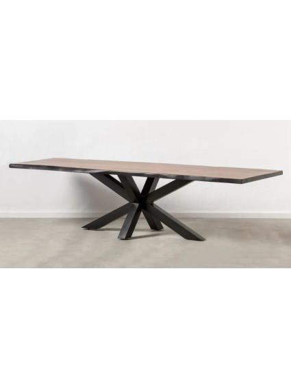 Mesa de comedor 300x94x78 cms marrón negro