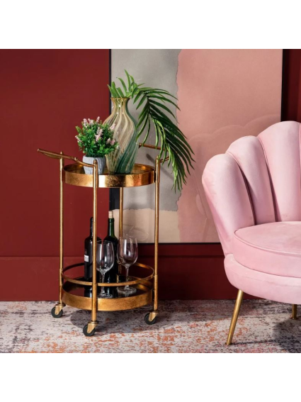 Camarera circular RONDE  70cms dorado