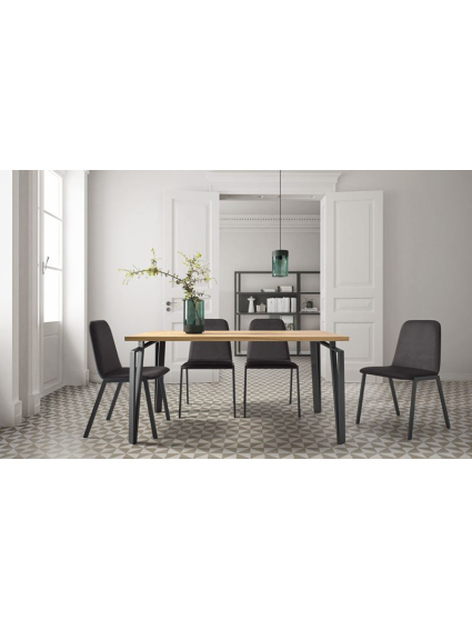 Mesa de comedor 130 ó 150X90 cms COPENHAGUE extensible