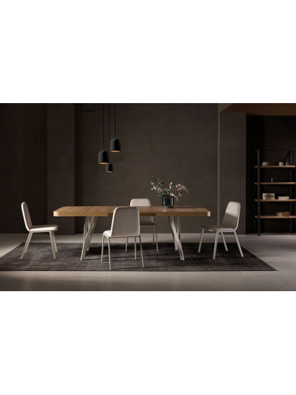 Mesa extensible 140 cms  ó 160 cms PRAGA rectangular