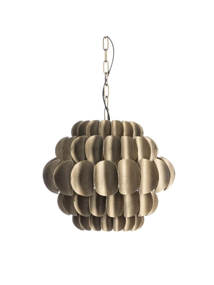 Lámpara de techo 46x46x40 cms metal color oro Lámpara de techo 46x46x40 cms metal color oro