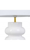 Lámpara de mesa 35x35x61 cms cerámica blanco