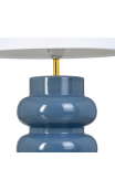 Lámpara de mesa 35x35x61 cms cerámica azul