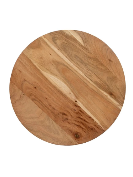 Set 2 mesas auxiliares 50x50x60 cms acacia y hierro