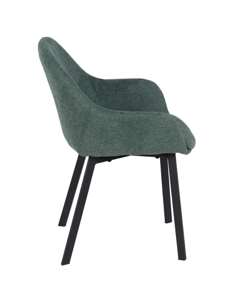 Silla TABATHA verde tela
