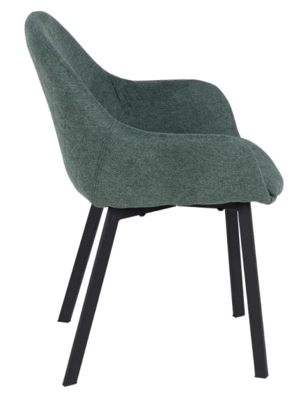 Silla TABATHA verde tela